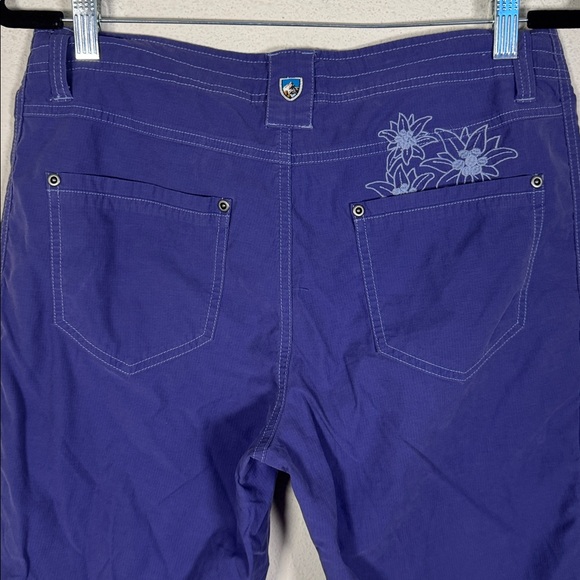 KÜHL Women's Kendra embroidered capri pants in purple size 10 - Picture 4 of 10